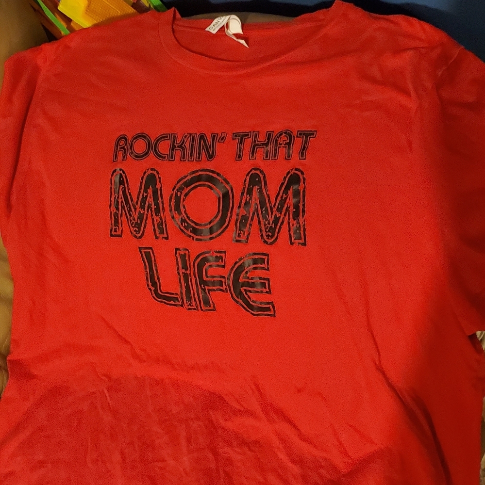 3X Red Mom Life T-shirt
